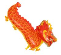 BRIGHTFUFU Ballon Dragon en Aluminium Rouge pour Décoration Fête Nouvel An Chinois Ballon du Nouvel An Lunaire Décoration Intérieure et Extérieure Fournitures de Fête Célébration