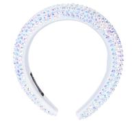 BRIGHTFUFU Bandeau Large Strass Baroque pour Femmes Serre-tête Rétro à Strass Brillant Accessoire Cheveux Mariage Banquet et Fête Style Royal Patricien