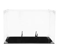 BRIGHTFUFU Boîte D'exposition en Acrylique Épais pour Rugby et Baseball, Pratique et Sécurisée Support Fond, pour Bureau Familial ou Entre Amis