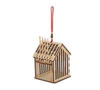 BRIGHTFUFU Boîte Suspendue en Bois pour Grillons et Criquets, Cage à Sauterelles avec Ventilation pour Élevage et Transport