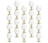 BRIGHTFUFU Boîtes de Bonbons Globe Plastique Or Lot de 20 Pièces Réutilisables pour Fêtes D'anniversaire et Bars Conteneurs Présents de Globe pour Dragées et Petits Objets