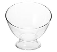 BRIGHTFUFU Bol à Trifle Multifonction Incliné Transparent 500 Ml en Verre Alimentaire, Bol à Dessert et Glace pour Service Fruits, Pâtisserie et Réceptions