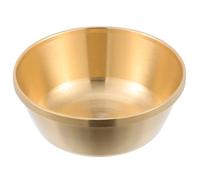 BRIGHTFUFU Bol de Présentation Bouddhiste Cuivre Épais Poli Bol Eau Sacrée Décoratif pour Temple Maison Bureau Ambiance Apaisante