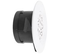 BRIGHTFUFU Bouche D'aération Ronde en Abs Blanc Débit D'air Réglable, Système de Ventilation Intérieur pour Maison et Bureau, Évacuation D'air