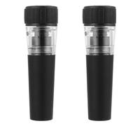 BRIGHTFUFU Bouchon de Vin sous Vide en Silicone 2 Pièces Pompe à Vide Pratique Compatible Bouteilles Standard Bouchon pour Vin Léger et Portable Accessoire pour Conserver Fraîcheur Usage Bar