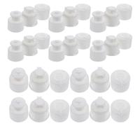 BRIGHTFUFU Bouchons de Bouteilles d'eau en Plastique Blanc, Lot de 30, Push Pull, Anti-Fuite, pour Remplacement de Couvercle et Activités Sportives