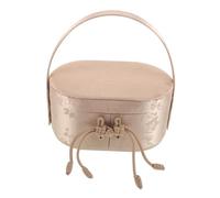 BRIGHTFUFU Brocade Wedding Candy Boxes With Handle Elegant Chinese Wedding Guest Boxes For Treats Chocolates Cookies Spacious Decorative Favor Containers For Celebrations And Festive Events