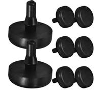 BRIGHTFUFU Butée Caoutchouc Noir pour Pédale de Frein et Embrayage, Résistant à L'usure Fonction de Positionnement, Lot de 8 Set de Set de Pièces pour Remplacement de Pédale Voiture