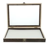 BRIGHTFUFU Cabinet de Curiosités avec Couvercle Transparent Objet Boîte à Spécimens en Bois Protection Anti-poussière pour Exposition D'insectes et Papillons pour Collection Plusieurs styles