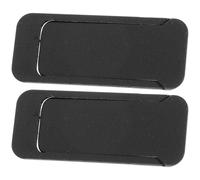 BRIGHTFUFU Cache Webcam Noir ABS 2 Pièces pour Ordinateur Portable | Protection Vie Privée, Adhésif Puissant, Protège la Lentille Avant Poussière, pour Webcam et Caméra Frontale