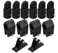 BRIGHTFUFU Capuchon D’extrémité en Nylon Noir pour Baldaquin Bateau | Toit Bimini et Auvent Yacht, Usage Marin, Installation Simple, Pièce de Quincaillerie Robuste
