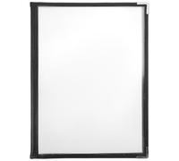 BRIGHTFUFU Classeur Menu Transparent PVC Pages Faces Porte-menu Pratique pour Restaurant Couverture Menu Transparente pour Classement et Présentation des Recettes