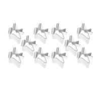 BRIGHTFUFU Clips pour Étagères D'armoire en Fer, 20 Pièces, Argenté | Support Stable pour Rayonnage, Usage Entretoise et Bibliothèque, Métal Robuste, Managers et Bureaux