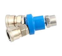 BRIGHTFUFU Coupleur Pneumatique Rapide Type C en Acier Résistant la Corrosion pour Compresseur D'air, Raccord de Tuyau Fiable, pour Montage Industriel