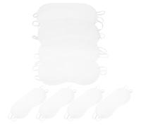 BRIGHTFUFU Couvre-yeux Jetables en Polyester Blanc Lot de 20 pour Travailleurs de Bureau et Étudiants, Masque de Sommeil Léger et Bloqueur de Lumière pour Repos