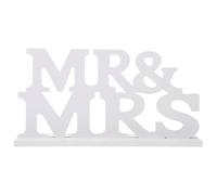BRIGHTFUFU Décoration de Mariage Rustique Mr et Mrs, Lettre de Mme et Mme, Bois Blanc, Portable, Travail Détaillé, pour Mariage, Saint-Valentin, Photos Créatives, Bureau
