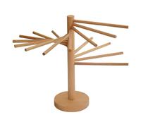 BRIGHTFUFU Égouttoir à Pâtes en Bois Beige Design Polyvalent et Séchage Pratique Maison Restaurant, Support Simple et Moderne pour Nouilles
