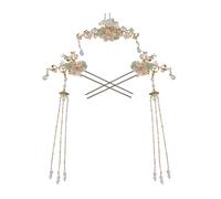 BRIGHTFUFU Épingle à cheveux vintage en alliage, lot de 3 pièces légères avec pompons, pour costumes traditionnels Hanfu, destiné aux filles et famille Couleur Aléatoire