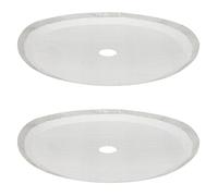 BRIGHTFUFU Filtre à Café Réutilisable en Acier Inoxydable 2pcs, Facile à Transporter et Remplaçable, Compatible Théière et Cafetière à Piston pour Usage Quotidien