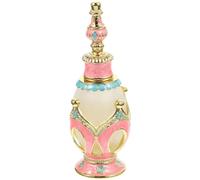 BRIGHTFUFU Flacon De Parfum Vide Arabe Flacon D Essence 25ml Rose Verre Métal Résistant À L Usure pour Échantillon De Parfum Et Voyage