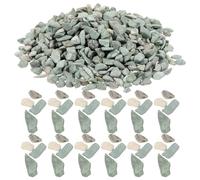 BRIGHTFUFU Galets Miniatures Gris pour Décor de Soubassement, 1 Paquet 60 G