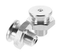 BRIGHTFUFU Graisseur hydraulique fileté droit, graisseurs de lubrification en acier inoxydable 304, 2PCS, connecteurs à tête plate pour maintenance marine