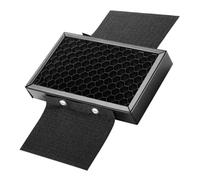 BRIGHTFUFU Grille de Contrôle D'éclairage LED Portable pour Flash, Filtre à Point Lumineux Compact, Nid d'abeille Léger, Fixation Auto-agrippante, Utilisation Photo Professionnelle, Noir