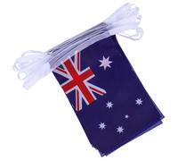 BRIGHTFUFU Guirlande en Polyester Léger de Drapeaux Australiens Suspendus et Bien Conçue 1 Set pour Décoration de Fête Australian Day pour Mur Mitoyen Extérieur