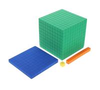 BRIGHTFUFU Jeu Éducatif de Blocs Mathématiques en Eva Quatre Niveaux Base Décimale pour Garçon et Filles, Jouet d'apprentissage Polyvalent pour Maison et Développement des Compétences