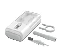 BRIGHTFUFU Kit de Nettoyage Électronique et Brosse de Nettoyage pour Casque Multifonction Réutilisable en Nylon et Abs Blanc pour Téléphone, Ordinateur et Microphones