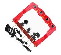 BRIGHTFUFU Kit de Théâtre Marionnettes à Ombres pour Garçon Fille Jeu Éducatif DIY Sensoriel avec Marionnettes Artisanales Interaction et Apprentissage Lumière et Ombre Storytelling Familial