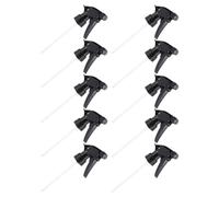 BRIGHTFUFU Lot de 10 Buses Pulvérisateur en Pet Noir, Tête de Pulvérisation Réglable 2 Modes pour Bouteille Standard 28/400, pour Jardinage et Beauté