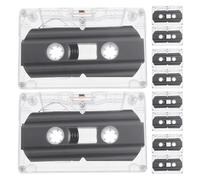 BRIGHTFUFU Lot de 10 Cassettes Audio Vierges 30 Bandes Audio Vierges pour Enregistrement Musique et Messages Cassette Décorative Rétro DIY Format Compact Portable pour Projet et Présent