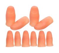 BRIGHTFUFU Lot de 10 Faux Doigts pour Magicien, Accessoires De Doigts Truqués en Plastique Ongles Simulés, Taille Standard Et Grosse, pour Tours De Magie, Spectacles Et Entraînement