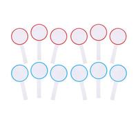 BRIGHTFUFU Lot de 12 Petits Tableaux Blancs Effaçables à Sec Portables en Écume, Tableaux des Scores Manuels pour Jeux et Votes, Couleurs Variées et Surface Réinscriptible