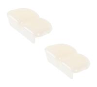 BRIGHTFUFU Lot de 2 Fausses Dents de Lapin en Plastique Robuste Accessoire de Cosplay Lapin Léger et Petit pour Fêtes Déguisements et Halloween Accessoires Décoratifs pour Costume