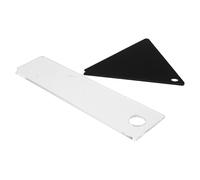 BRIGHTFUFU Lot de 2 Grattoirs à Fart Transparents pour Skis et Snowboards, Racleurs à Cire Triangulaire et Rectangulaire, Outils de Réglage de Ski et Snowboard, Accessoires Légers