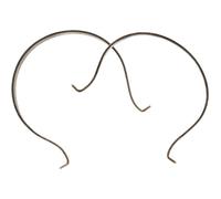 BRIGHTFUFU Lot de 2 Poignées de Théière en Métal Résistantes à L'Usure, Design Compact et Rétro, Remplacement Pratique pour Bouilloire Domestique, Accessoire la Cuisine Facile à Installer