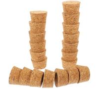 BRIGHTFUFU Lot de 20 Bouchons en Liège Naturel Conique 33X28X20 MM pour Bouteilles 29-315 MM Couvercles d'Étanchéité Solide pour Vin Bar Restaurant et Conservation de Boissons