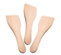 BRIGHTFUFU Lot de 3 Spatules en Bois Polyvalentes pour Pâtisserie, Racloir à Gâteau, Spatule à Pizza Lisse, Racloir à Beurre Léger et Ergonomique, Ustensile Cuisine pour Cuisson