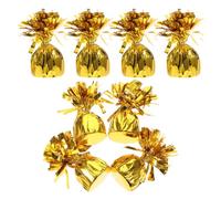 BRIGHTFUFU Lot de 8 Poids Lourds Dorés pour Ballons à L'Hélium Supports D’Ancrage Solides pour Décoration de Fête Centres de Table pour Anniversaires Mariages et Événements Festifs