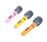 BRIGHTFUFU Microphone Gonflable Garçon Fille Jouet Éducatif Accessoire Fête Musical Léger Et Réaliste Pour Concerts Et Soirées Rock