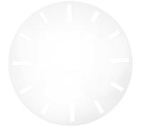 BRIGHTFUFU Modèle d'horloge avec cadran d'horloge en acrylique, gabarit de menuiserie pour projets de bricolage, marquages arabes et romains, surface lisse, décoration murale