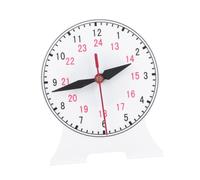 BRIGHTFUFU Modèle Horloge Éducative à Liaison pour Apprentissage de Heure Outil Pédagogique Mobile pour Élèves Décoration de Bureau Noire