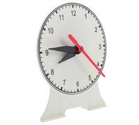 BRIGHTFUFU Modèle Horloge Pédagogique pour Apprendre Heure Garçon Fille École Primaire Horloge Apprentissage avec Aiguilles Mobiles pour Salle de Classe et Bureau