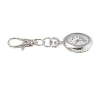 BRIGHTFUFU Montre de Poche Porte-clés Multifonction en Alliage et Verre Argenté Vintage pour Infirmière en Période D'examen Plusieurs Styles