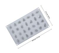 BRIGHTFUFU Moule en Silicone pour Chocolat Texture Pavée de Pierre, 28 Galets, pour Pâtisserie Maison et Fabrication de Bonbons