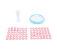 BRIGHTFUFU Moules à Biscuits en Plastique Rose Tampons Lettres Alphabet pour Pâtisserie Professionnelle et Usage Domestique, Faciles à Démouler et Sûrs à Utiliser