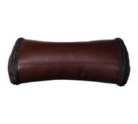 BRIGHTFUFU Oreiller Coussinet Portable en Cuir Artificiel Marron de Pouls Confortable pour Décompression Cervicale Support Bras