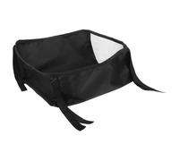 BRIGHTFUFU Organisateur de Fond de Poussette pour Couches Bébé, Petit Format 32x22x13 Cm, Tissu Oxford Noir, Panier de Rangement Inférieur Pratique pour Sorties et Balades, Accessoires Bébé